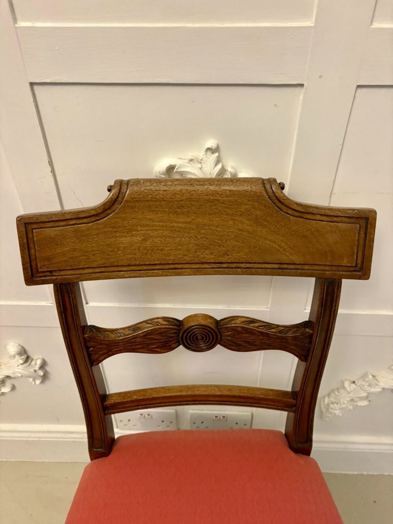 Antique Regency Set of 12 Mahogany Dining Chairs Including 2 Carvers - Image 16